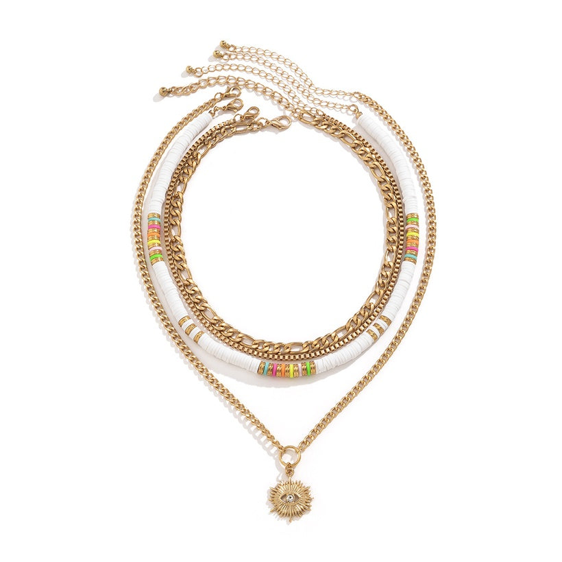Retro Eye Multi Layer Necklace