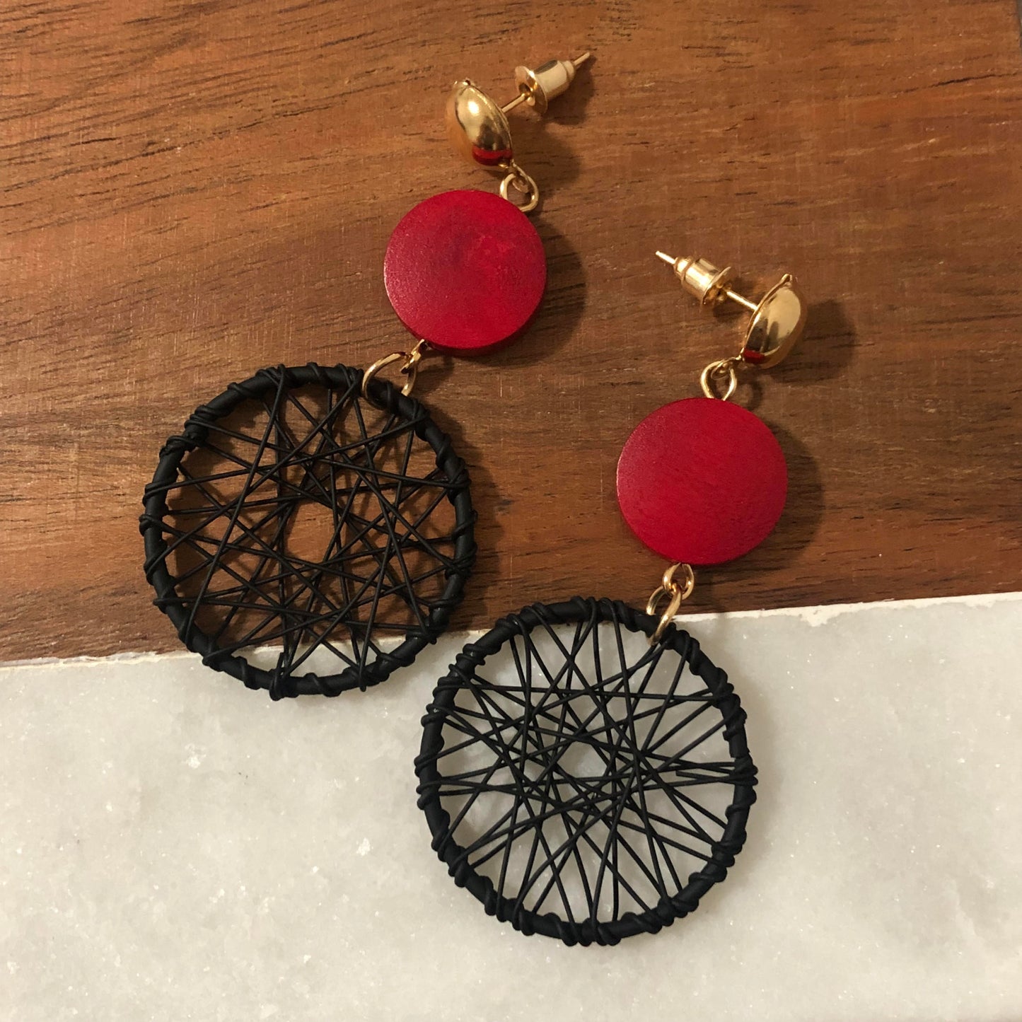 Boho Wood Earrings